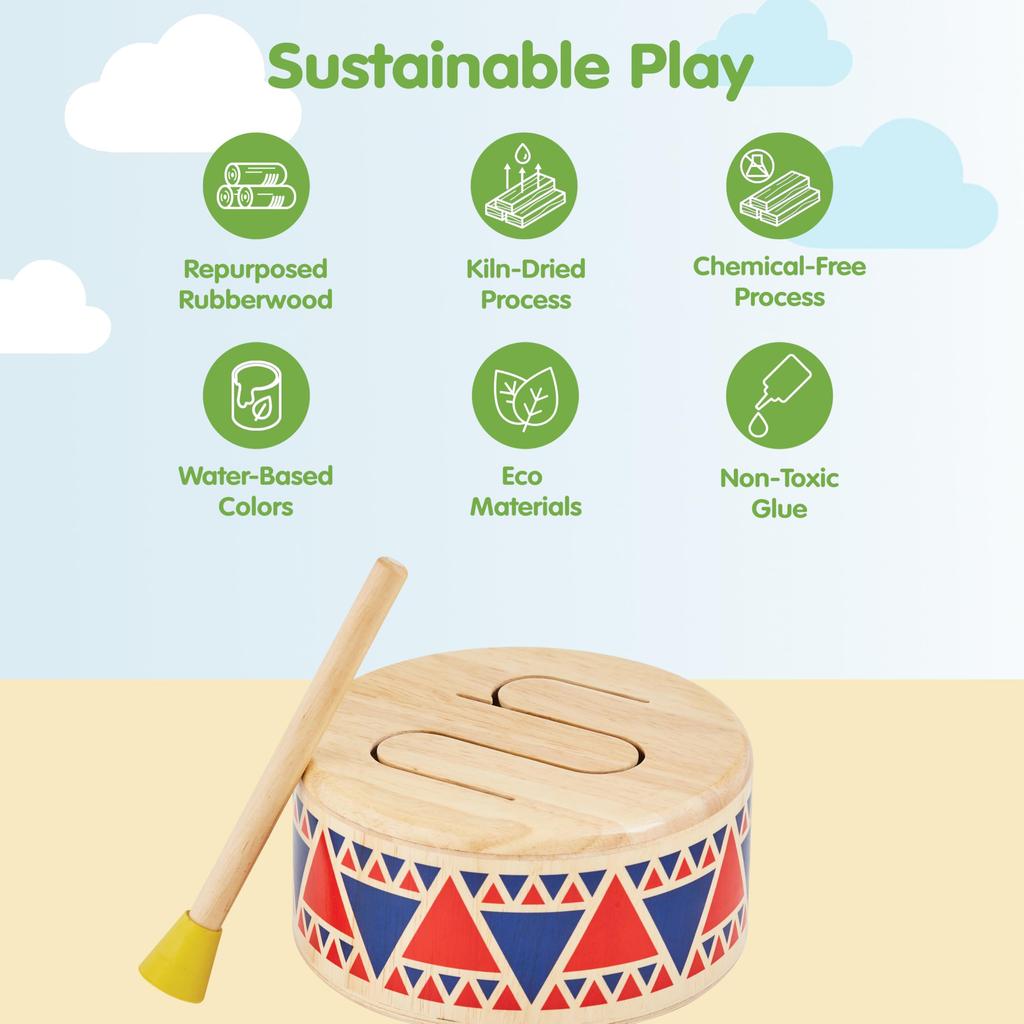 Plantoys 6404 Solid Body 16 x 16 x Drum, Size 8.5cm