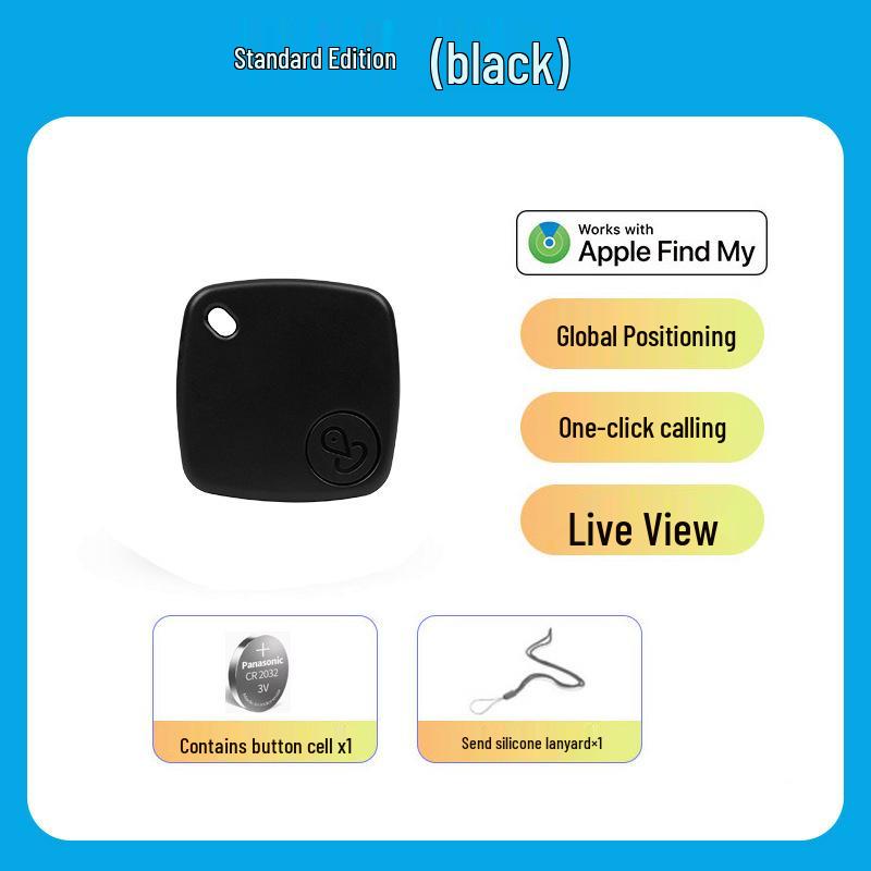Apple Find My Bluetooth Locator for Keys & Bags - iOS Compatible Anti-Loss Device