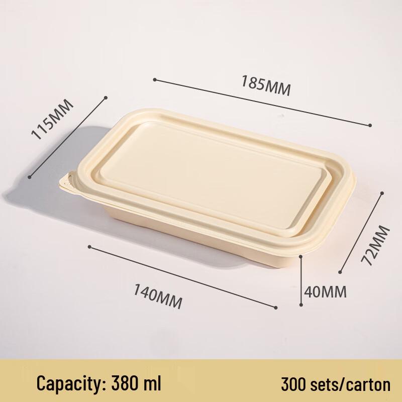 Rectangular Corn Starch Disposable Takeout Containers