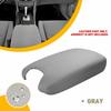 Fits 2008-2012 Accord Honda Leather Trim Gray Center Console Lid Armrest Cover