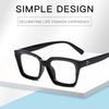 Oversized Frame Clear Lens Anti Blue-ray Reading Glasses Vintage Square Presbyopia Glasses Computer Anti Blue Light Unisex Eyeglasses