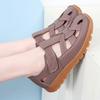 Women's Sandals Summer Essentials Mary Jane Black Beach Flat Shoes Casual Soft Roman Sandals for Girl Plus Size