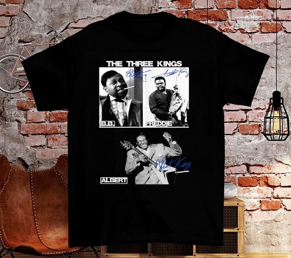 Albert King BB King Freddie King Signature Black Size S to 5Xl TShirt QQ1280 Unisex T-Shirt S