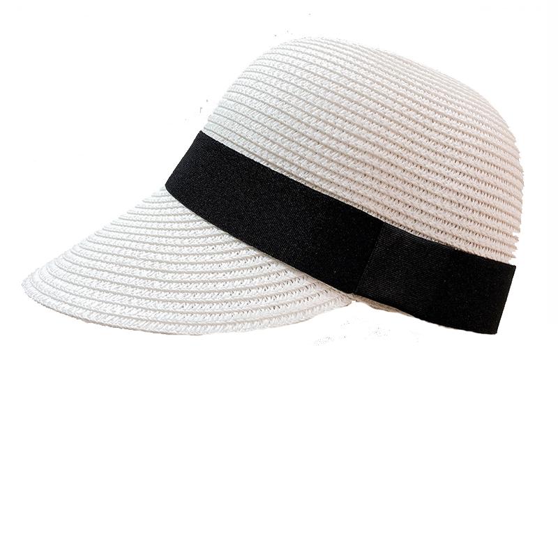 Summer Straw Hats For Women Panama Equestrian Hat Outdoor Casual Beach Sun Caps Female Breathable Travel Visor Baseball Cap