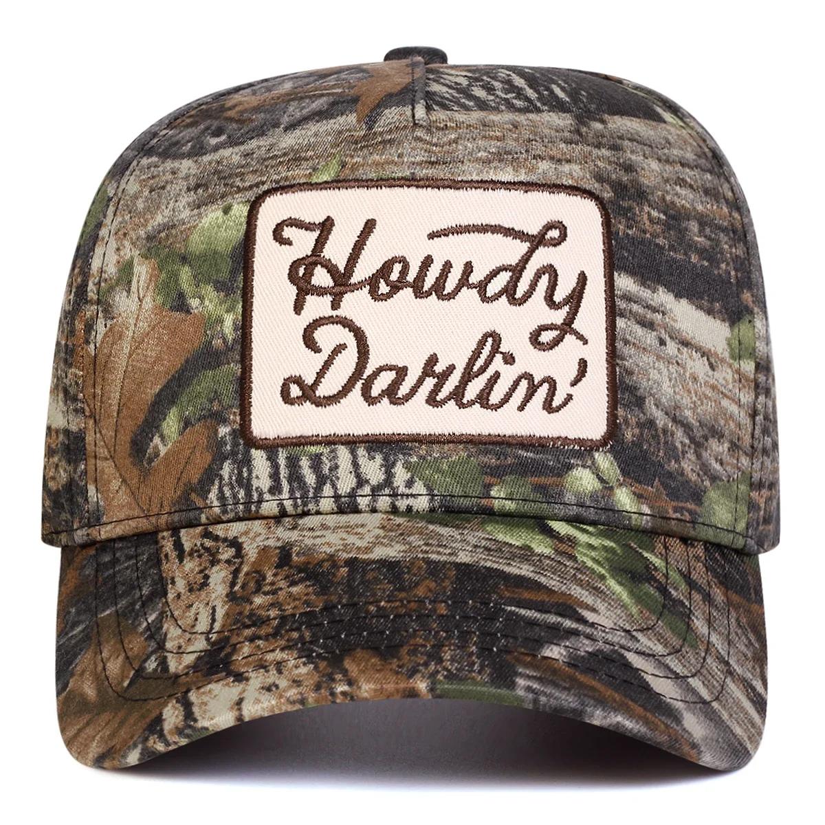 

Unisex Howdy Darlin Embroidery Baseball Caps Spring And Autumn Outdoor Adjustable Casual Hats Sunscreen Hat Sports Cap