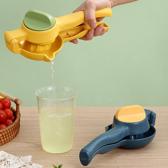 Manual Citrus Juicer with Long Handle BPA-Free Fruit Press for Lemon