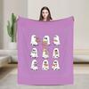 Ghost Reading Blanket Quality Warm Soft 2025 New Halloween Throw Blanket Winter Kid Adult Couch Chair Sofa Bed Fashion Bedspread