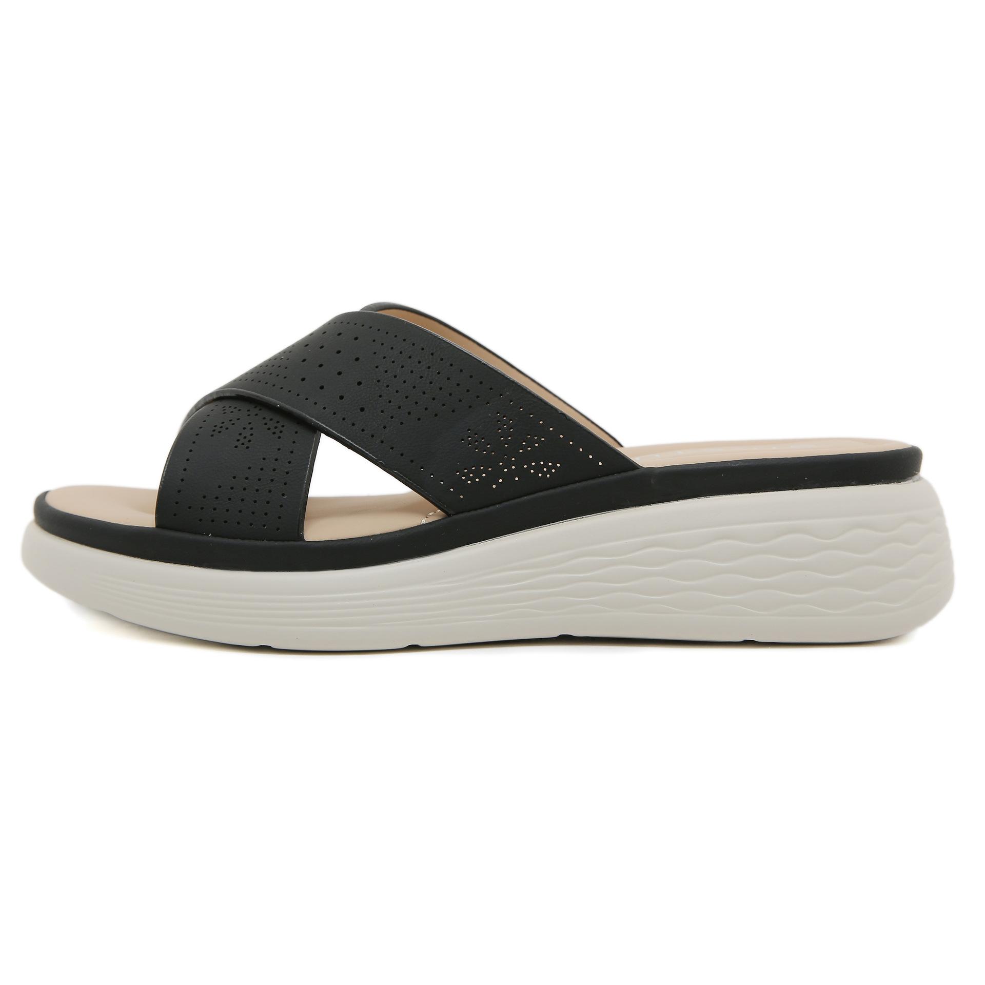 

Новые Удобные Легкие Нескользящие Удобные Повседневные Модные Спортивные Шлепанцы на Платформе Женские 41 чёрный