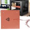 200W 24V 235*235mm High Temperature Resistance Silicone Heated Bed Heating Pad for 3D Printer