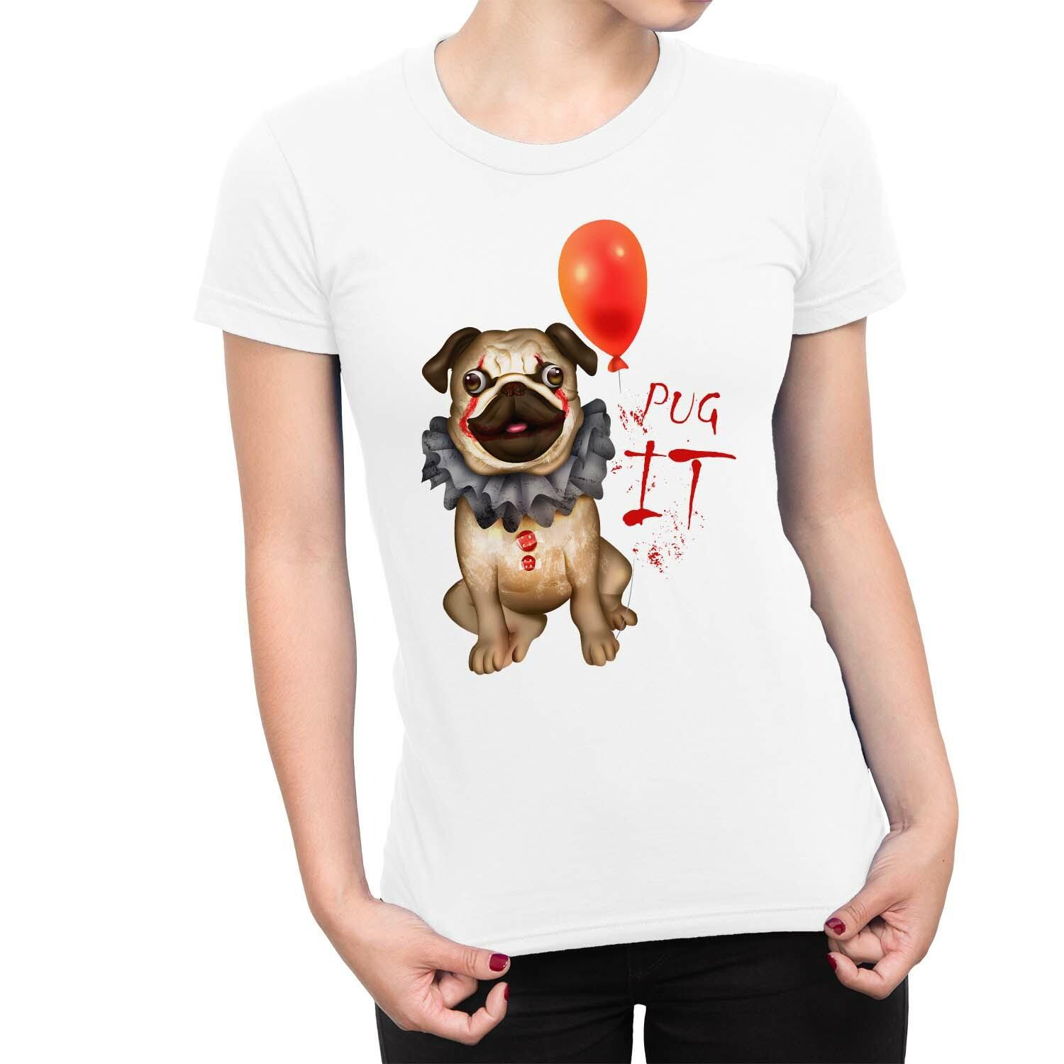 1Tee Womens Pug IT Clown T-Shirt XL