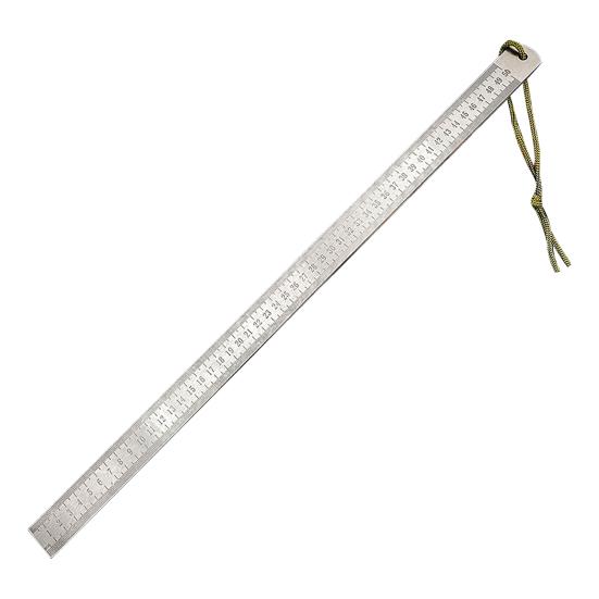 

Сверхпрочная линейка из нержавеющей стали 50 см с чехлом, дюймовая/сантиметровая двойная шкала, измерительный инструмент для точных работ, для экстренного использования B