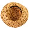 Great HELEN KAMINSKI hat Logo Metal Ribbon Straw Hat Beige Raffia Women Used