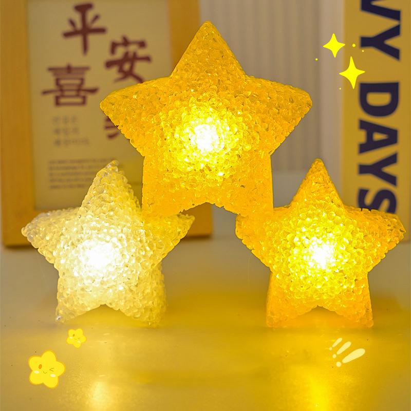 Stern Handheld LED Licht Kunststoff Sternförmiges Nachtlicht Anti-Rutsch Band Licht Lampe Für Tanzaufführung Bühne Foto Requisite