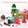 10pcs Christmas Hat & Scarf Set. Knitted Santa hats for bottles, dollhouses & parties.