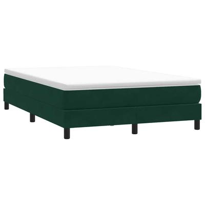Box Spring Bed Without Mattress Dark Green 160X210 Cm