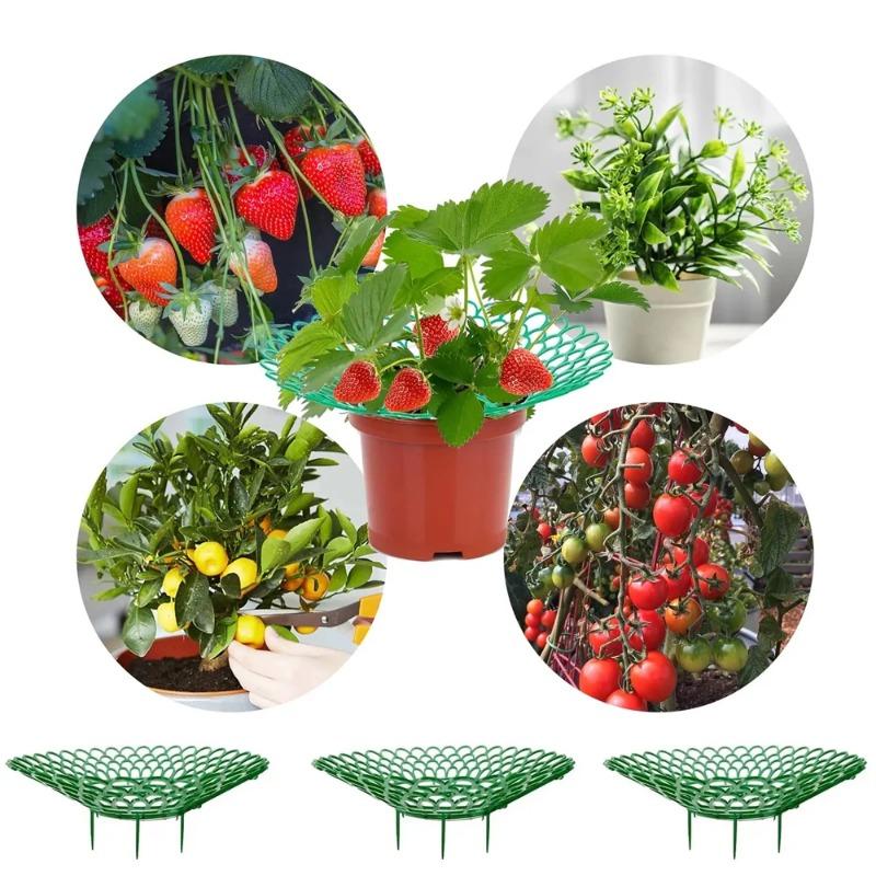 2/5/10Pcs Strawberry Support Stands with 3 Sturdy Legs Strawberry Growing Racks Berries Growing Frame Holder for Garden Homegrow