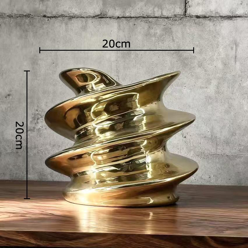 Minimalist Silver Ceramic Vase Flower Pots Table Decoration Flowers Arrangement Floral Vases Modern Home Decor Accessories