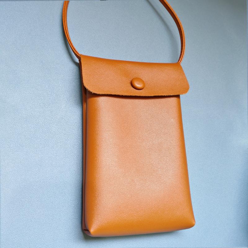 Сумка-мессенджер из искусственной кожи, устойчивая к потере, модная сумка для мобильного телефона для женщин коричневый