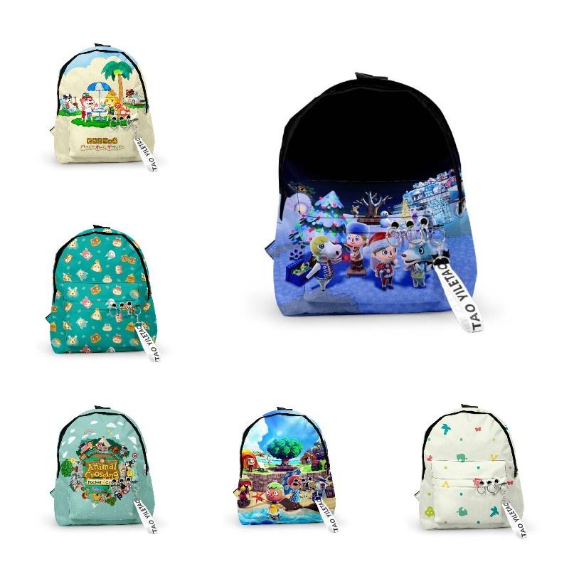 Animal Crossing School Backpack Oxford Fabric, Water-resistant, 20l Capacity