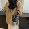 2024 Argyle Chain Crossbody: Luxurious Small Round Bucket Bag for Women