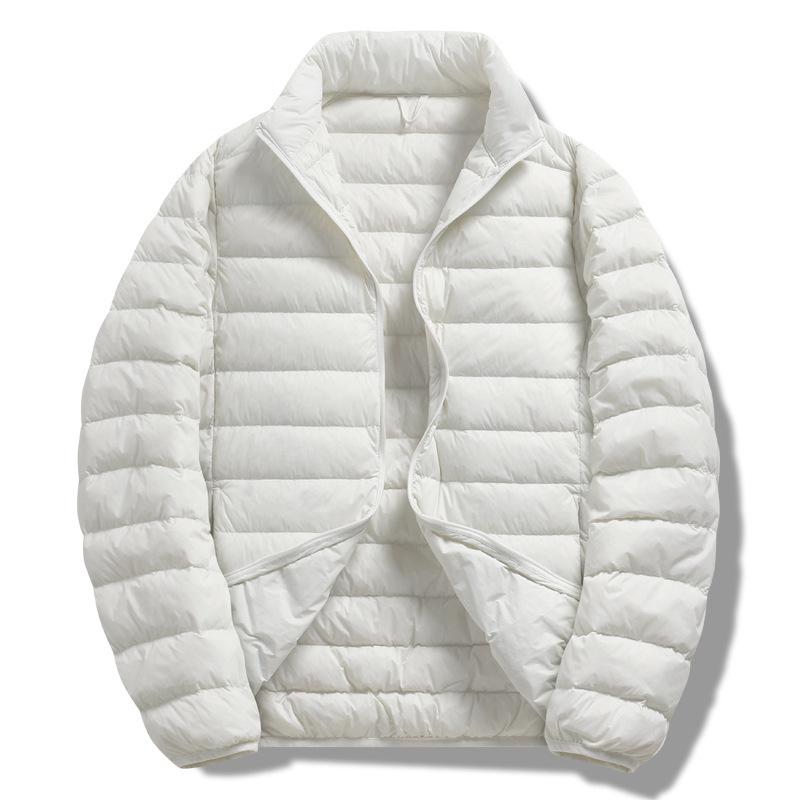 Herbst/Winter Herren Leichte Kurze Daunenjacke – Mit Kapuze und Warm