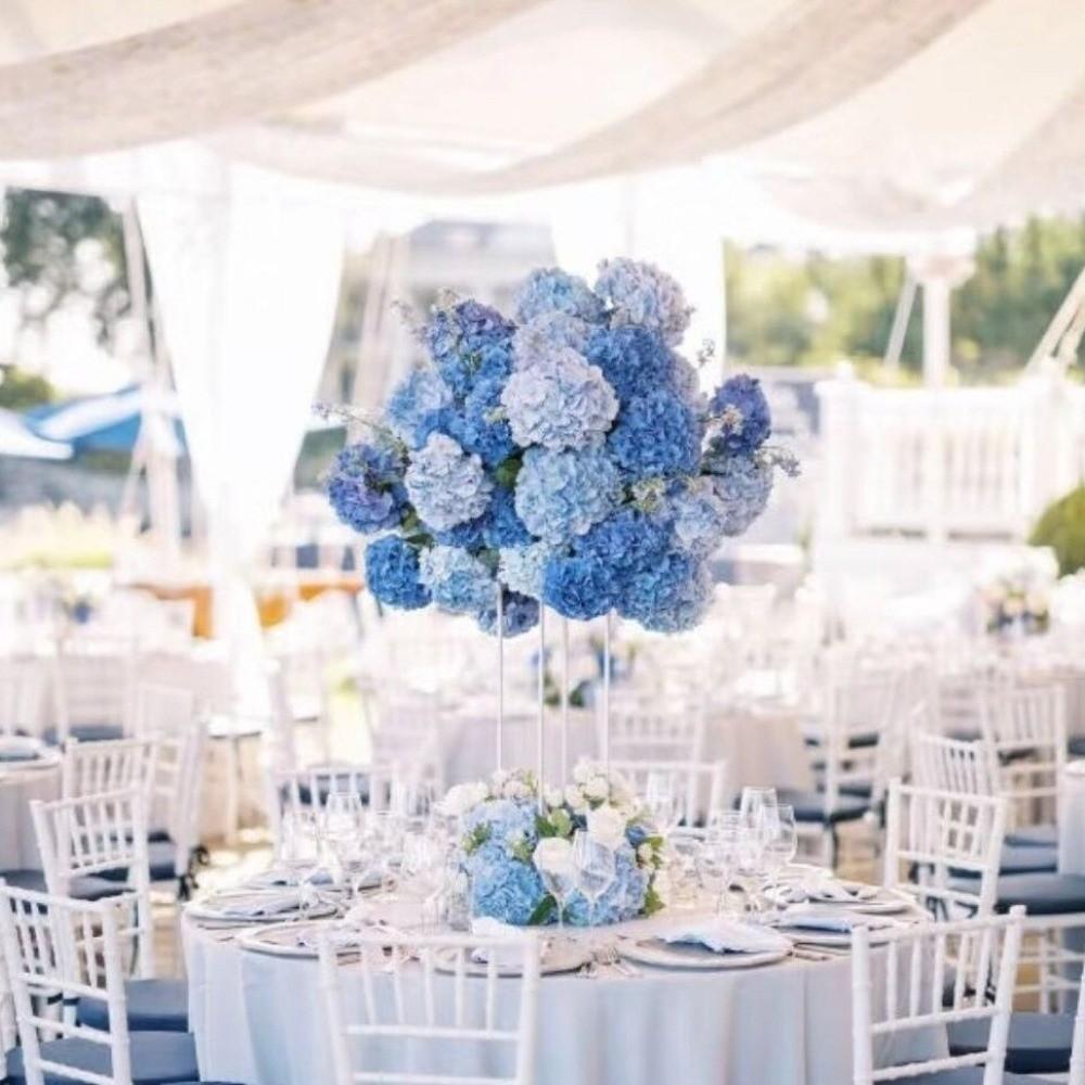 With Stem Hydrangea Silk Cloth Chrysanthemum New Fake Flower Ball  Photography Props
