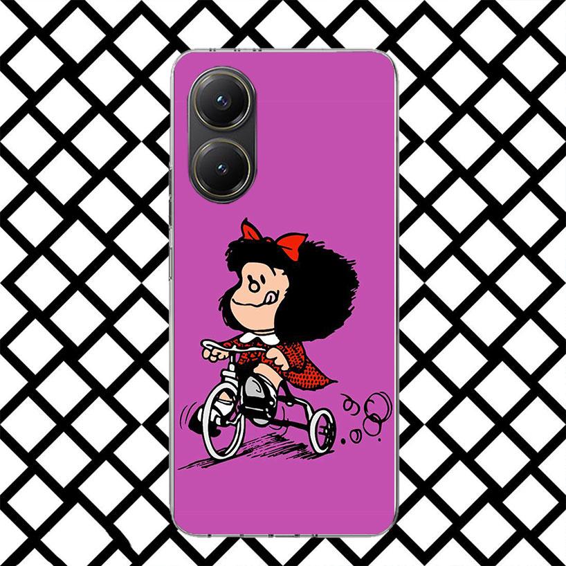 Cartoon Cute Mafalda Phone Case for Xiaomi Poco F7 Ultra X7 X6 X5 Pro X4 Gt M8 M7 Redmi 15 15C 13 13C 12 12C Soft Cover Fundas P