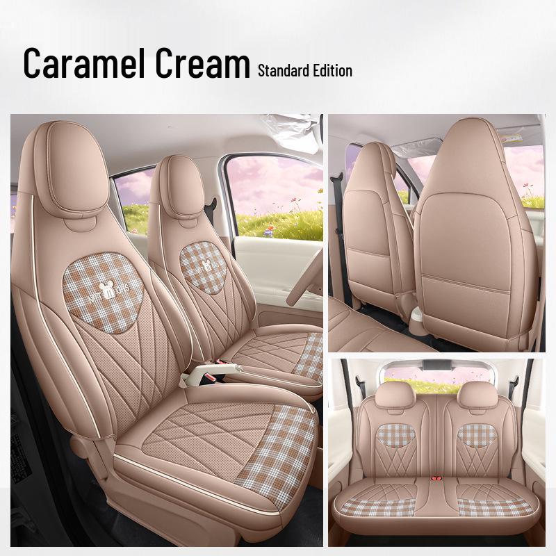 Fifth-Generation 2026 Wuling Hongguang MINIEV Four-Door Seat Covers – Full Coverage Leather Cushions for All Seasons Fifth Generation Hongguang MINIEV