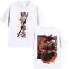 Anime Demon Slayer Tsugikuni Yoriichi Graphic T Shirt Men Women Clothing Fashion Oversized Tshirt Male Casual Cotton Tshirts