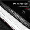 4Pc Car Threshold Protector Transparent Decorative Badge 3D Sticker For Opel Insignia Astra Antara Meriva Zafira H G Corsa