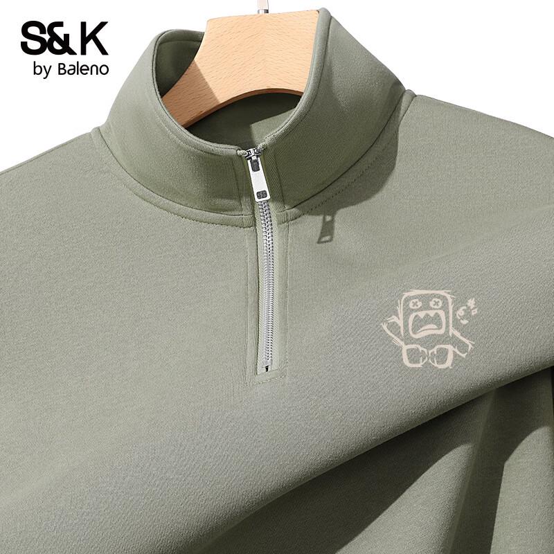 Baleno Men's S&K Series Stand Collar Pullover Sweatshirt