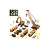 Cute Stone Construction Vehicle Toy Set, 27-Piece Set, 3-in-1 Construction Vehicles, Tractor, Work Vehicles, Large Play Mat, Mini Car, 90-Degree