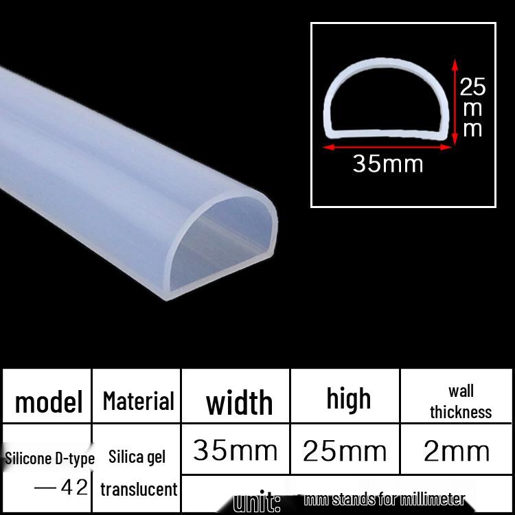 D-Shaped Silicone Sealing Strip: High-Temperature, Water-Retaining, Self-Adhesive, Anti-Collision, Shock-Absorbing for Doors & Windows