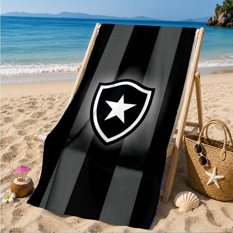 Botafogo Pride Emblem Printed Microfiber Beach Towel, Soft And Absorbent, Quick-Dry, Ideal for Summer Travel, Beach Essential, Swimming Pool