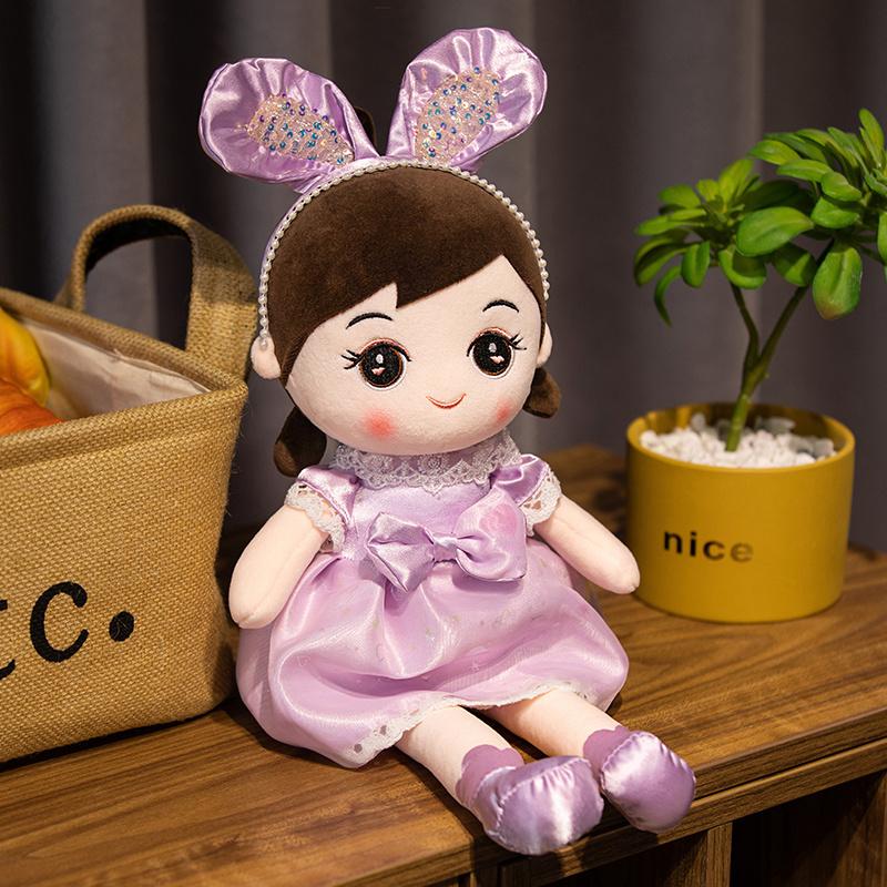 Kawaii Rabbit Fairy Girls Plush Toy Cute Exquisite Plush Home Flower Dress Doll Girls Birthday Or Christmas Gift