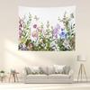 Romantic Flower Victorian Border Dragonfly Wildflower Hippie Trippy Tapestry Wall Art Meditation Decor For Bedroom Living Room