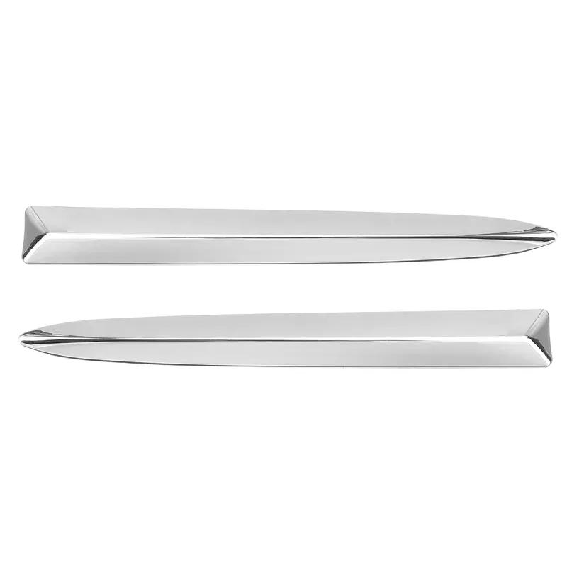 Paar Chrom Frontstoßstange Obere Kühlergrillleiste Zierleiste Für Fiat 500 2007-2015 735455041 735455042 Frontstoßstange Untere Zierleiste