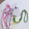 Adjustable Colorful Braided Cross-Body Lanyard with Knot for Phone or Water Bottle