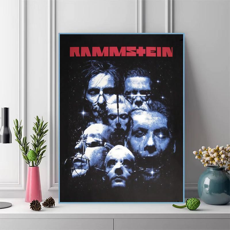 Rammstein Pattern 3pcs 100% Round Full Drill 5D DIY Diamond Painting Embroidery Cross Stitch Rhinestone Décor