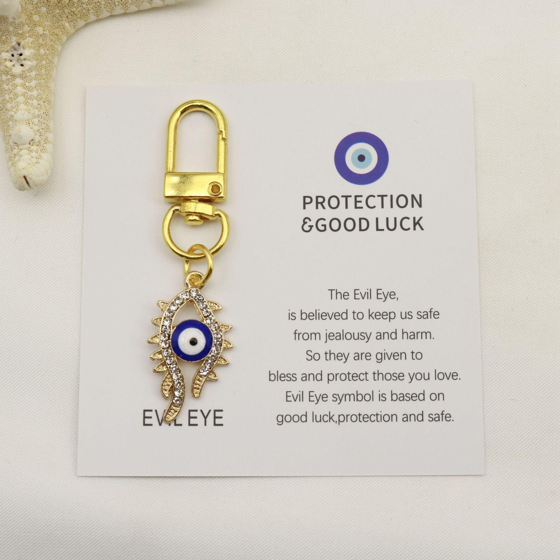 Good Luck Blue Evil Eye Keychain Pendant