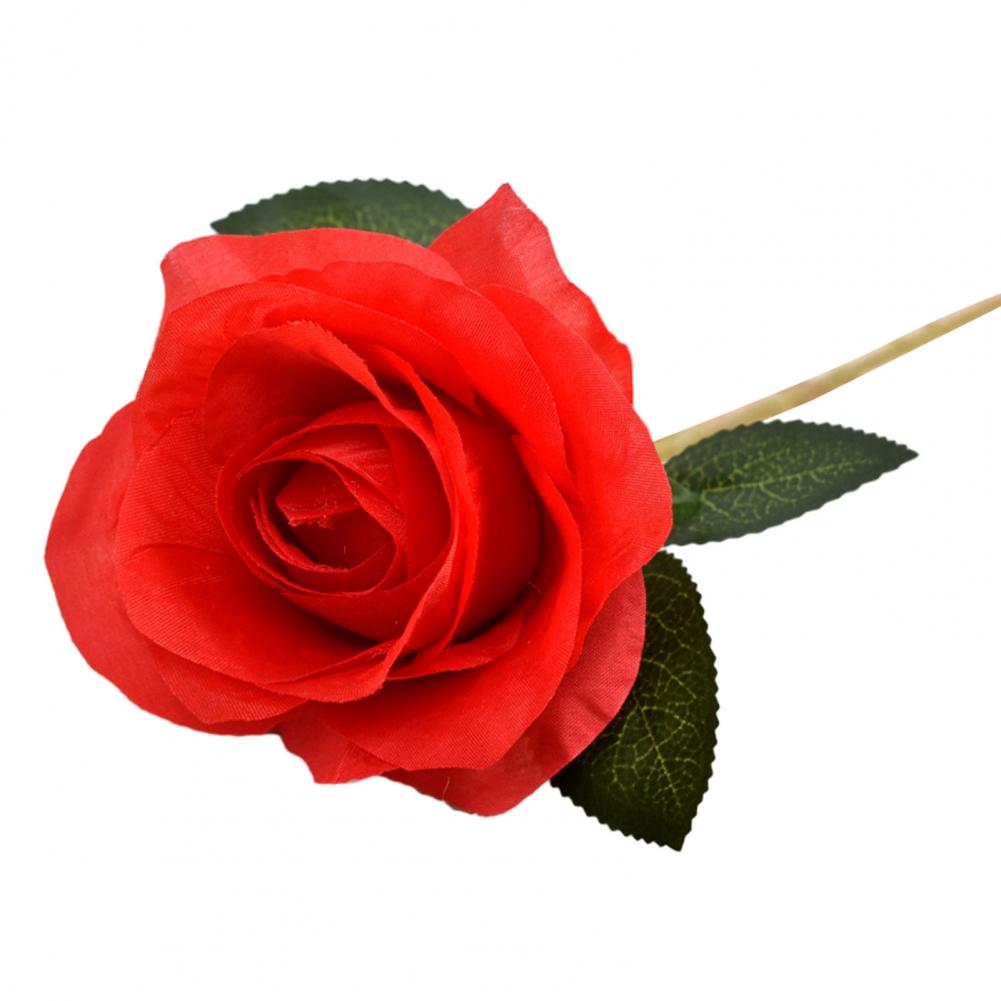 Artificial Flowers Artificial Rose Flower Branch Realistic Silk Bloom Decoration Faux Floral Centerpiece for Home Office Wedding