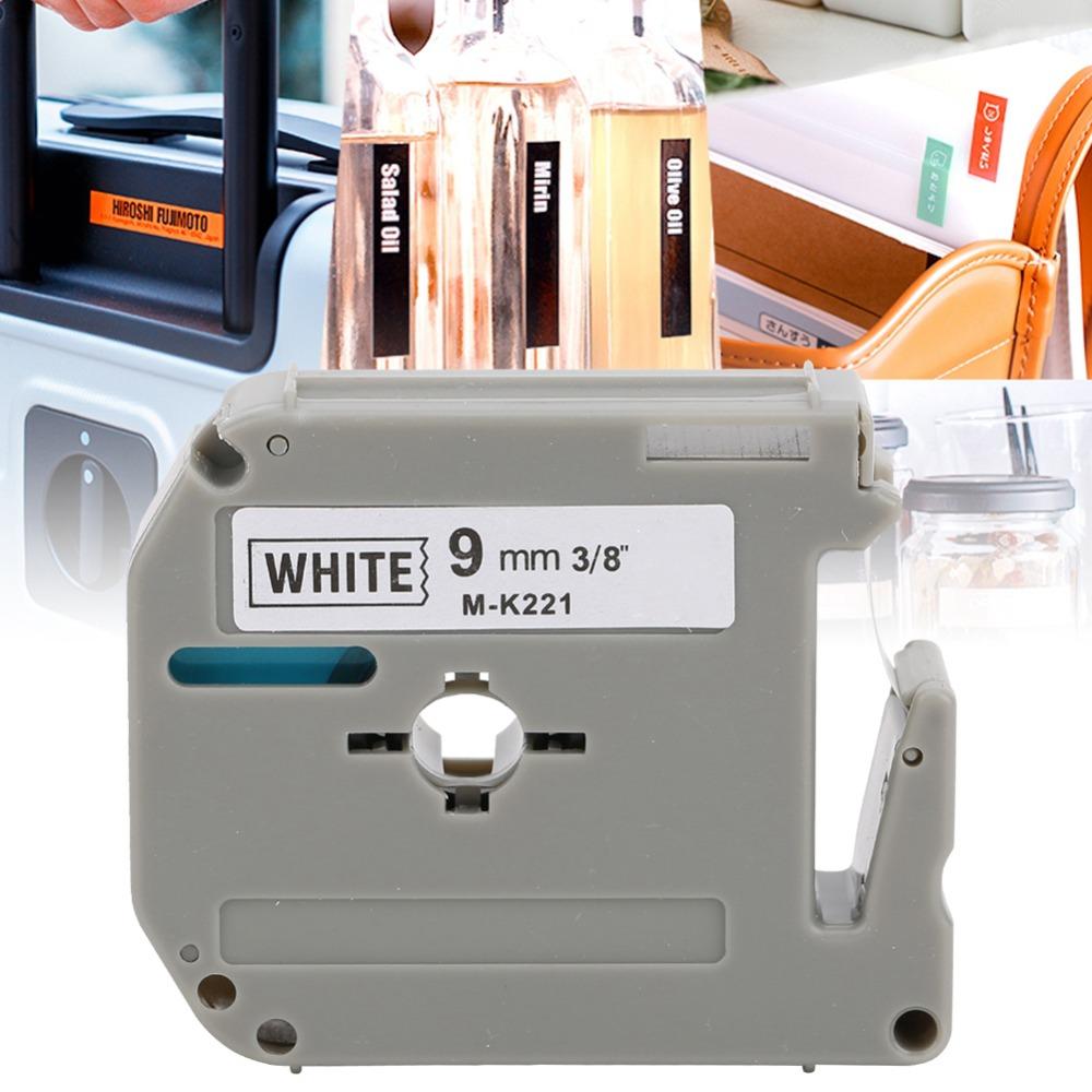 9mm × 8m Label Tape Label Tape Printer for Brother Label Printer PT-65/70/80 Retail Labeling