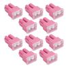 10PCS Slow Blow Fuses 30A 32V Double Straight Female Terminal Push In Type Fuse Set for Cars Trucks
