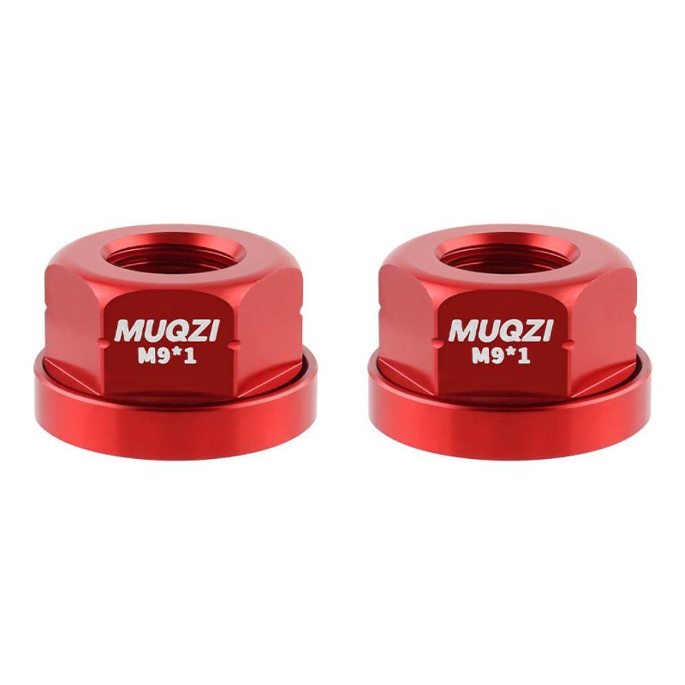2pcs High Strength Rear Axle Screw Aluminum Zinc Zinc Alloy Bike Accessories Bicycle Hub Nut Cycling