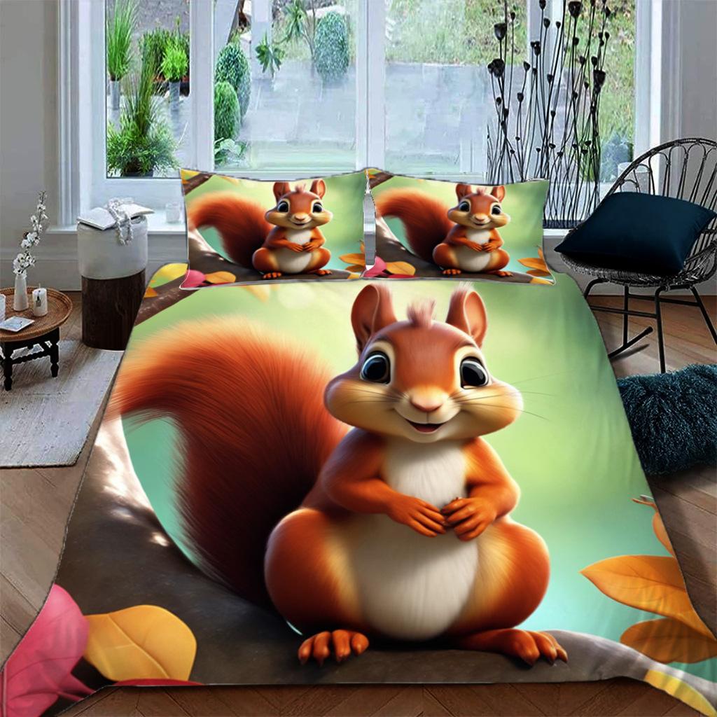 Luxury Fashion Giraffe Bedding Set Animal Pattern Duvet Cover Pillowcase bedroom decoration Single/Double Extra Size