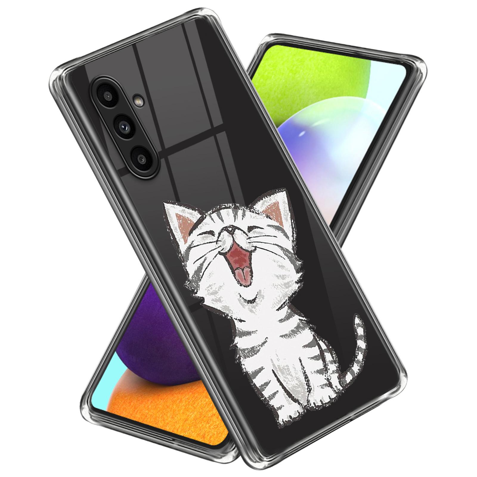 

Для Samsung Galaxy A14 4G/5G Чехол для телефона С принтом Узор Задняя крышка из ТПУ Cat