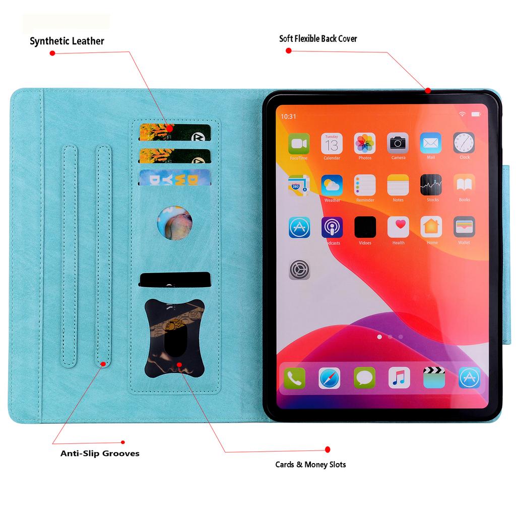 Tablet Case For Samsung Galaxy Tab S10 Lite / Tab S10 FE / Tab S9 FE Cat Buckle Closure Leather Protective Stand Cover