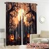 Flat Printing Curtains Without Rod Haunted Hollow Yarn Gifts Ldeal Bedroom Curtain Set Of 2 Modern Made Polyester Washable Master Ready