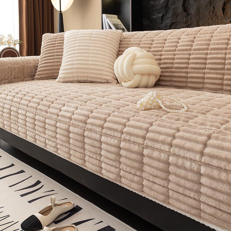Autumn And Winter Thickened Non-Slip Plush Sofa Cushion Thickened Warm Seat Cushion All-Inclusive Sofa Towel Cover