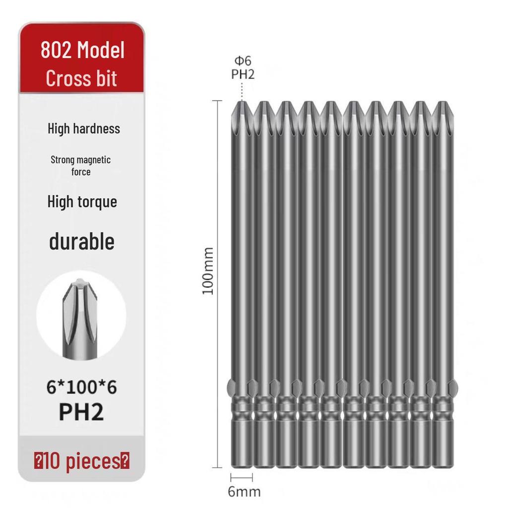Cross 800 S2 Steel Magnetic Screwdriver Bits (801 & 802) for Electric Drills